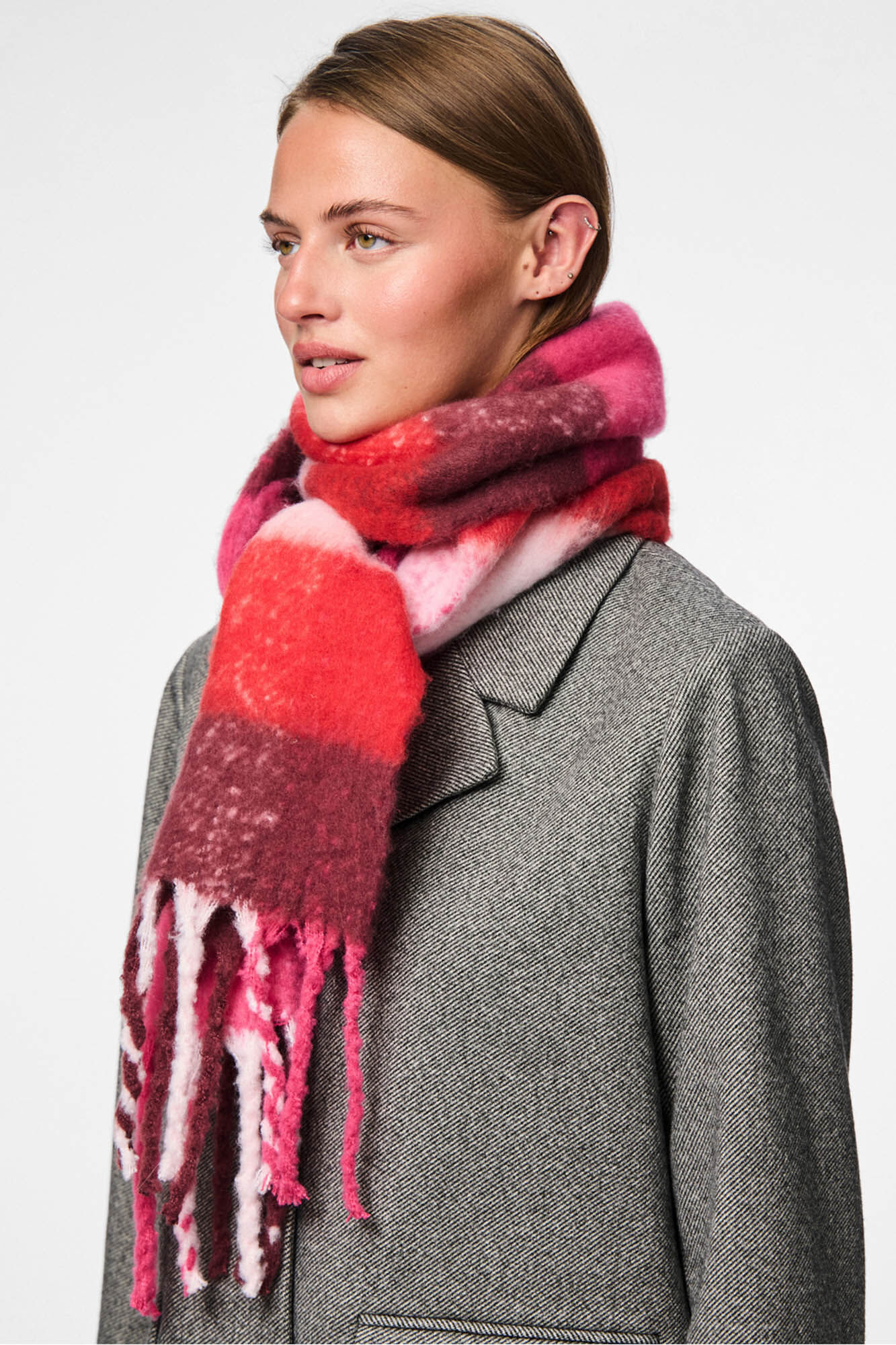 Pieces Bufanda b&aacute;sica flecos