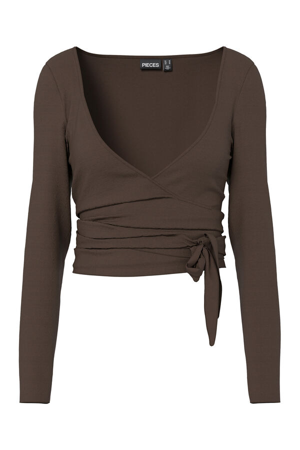 Pieces Long sleeve T-shirt nude