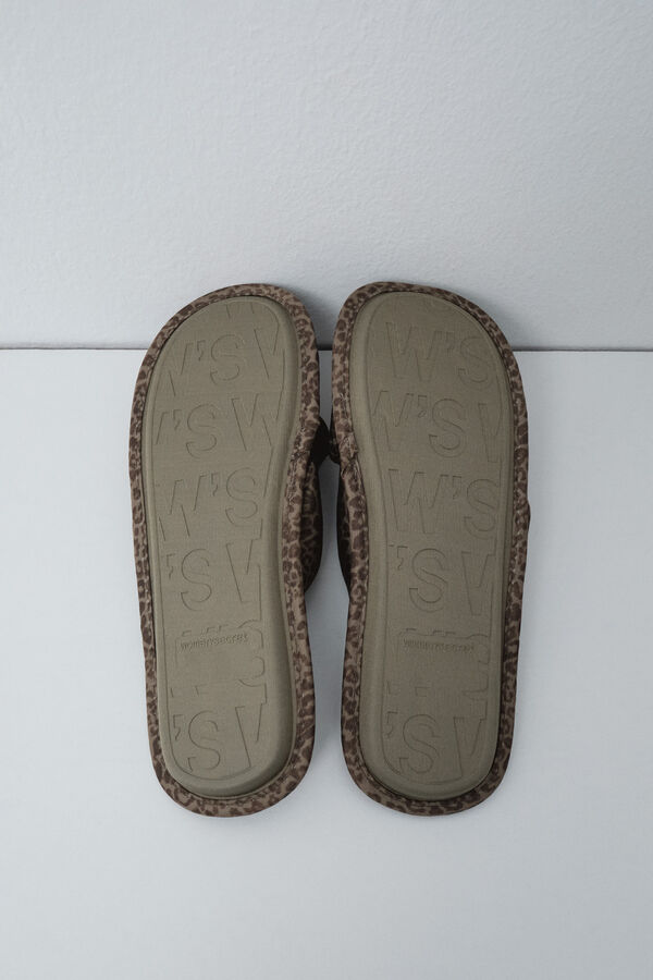 Women'secret Animal print slippers travel pack printed