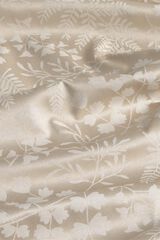 Textura Jacquard resin-coated stain-resistant tablecloth brown