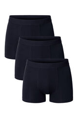 Bread & Boxers Pack de 3 b&oacute;xers algod&oacute;n org&aacute;nico azules marinos azul