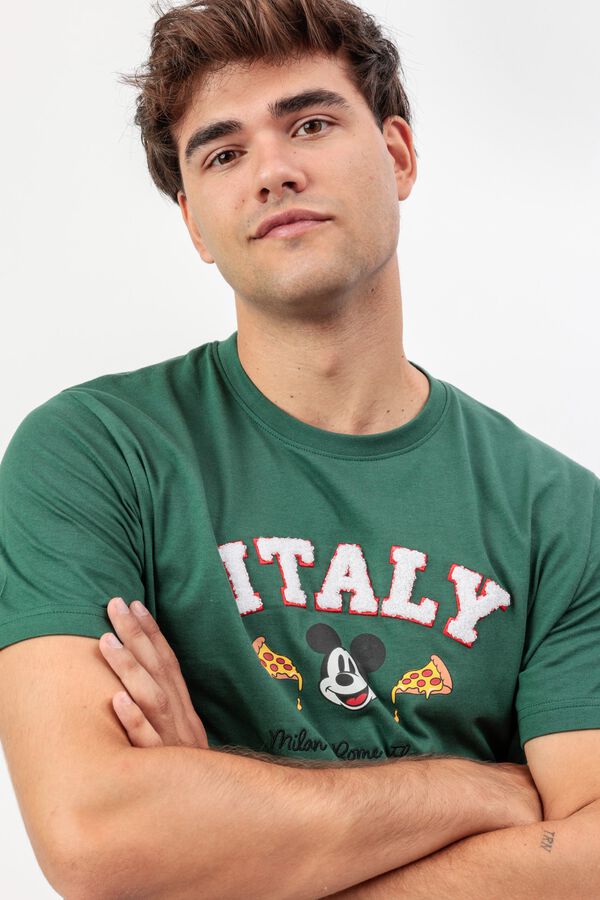 Admas Mickey Mouse Italia short pyjamas green