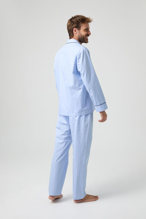 Kiff-Kiff Pijama Kiff Kiff 100% Algod&oacute;n Cuadros azul