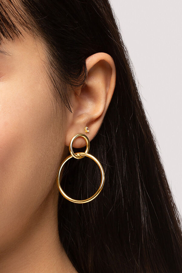 Womensecret Gold Sister Earrings imprimé