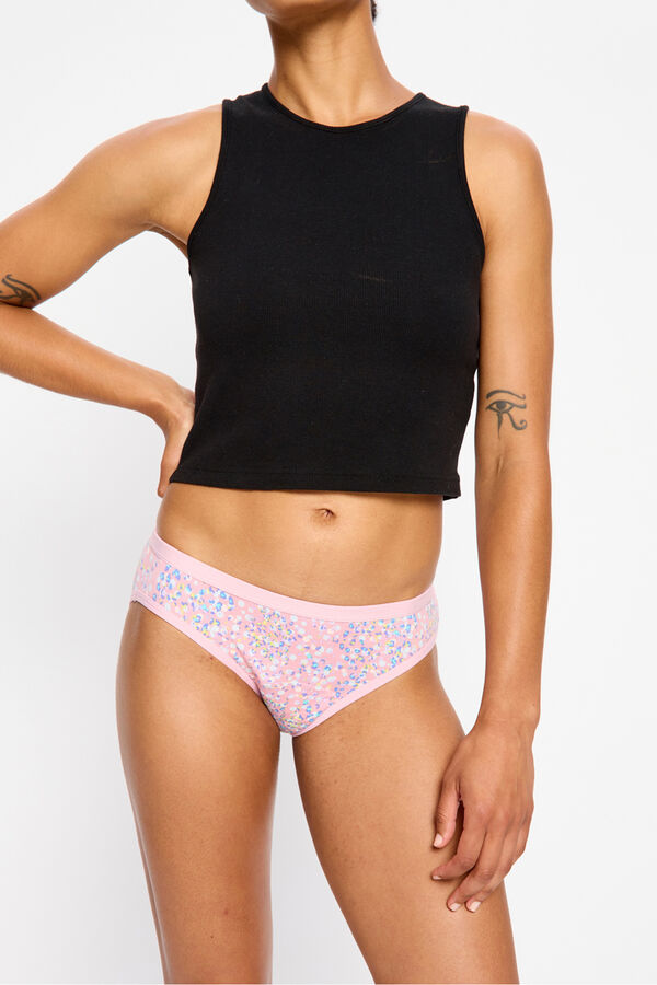 Modibodi Flore Pink Light classic Menstrual Panty pink