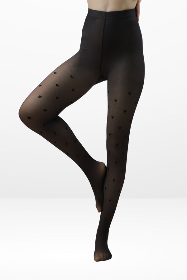 Ivette Bridal Double Layer Thermal Opac Panty 220Dn Velvet Fantasy black