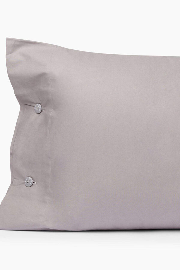 Womensecret Funda almohada algodón percal. Cama 80-90cm. gris
