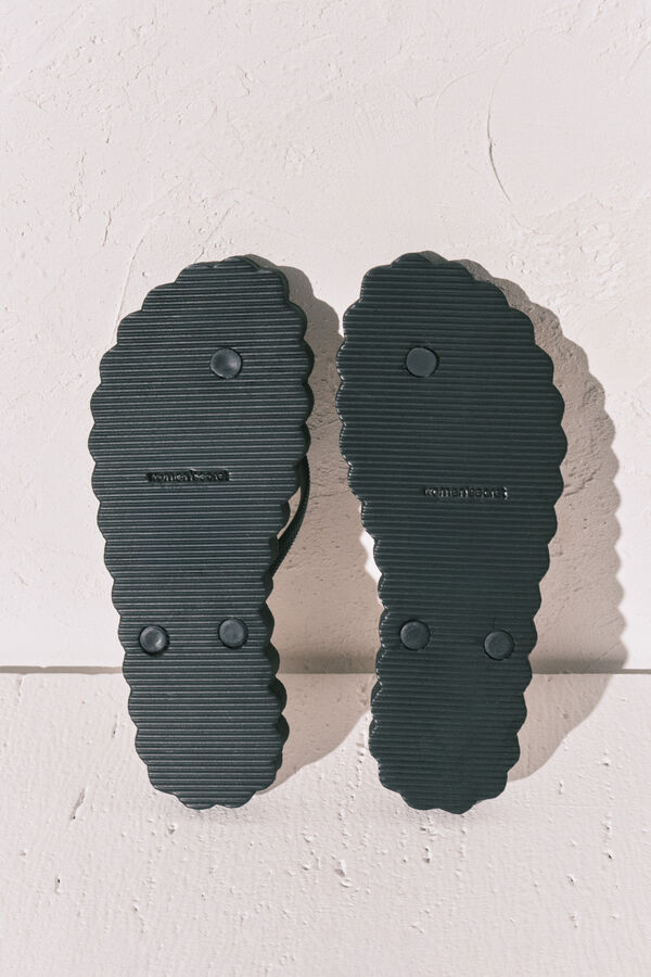 Women'secret Tong effet vagues noires noir