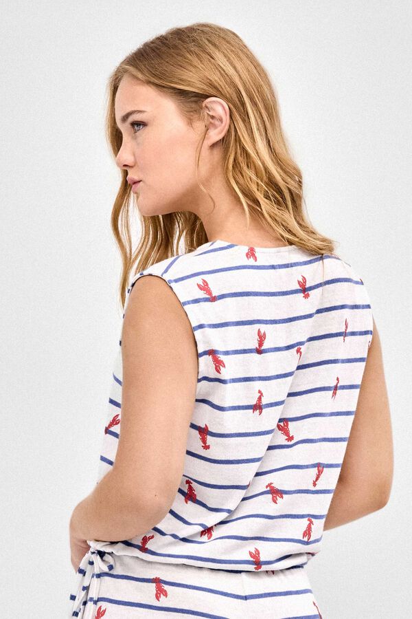 Gisela Pijama estampado langostas estampado