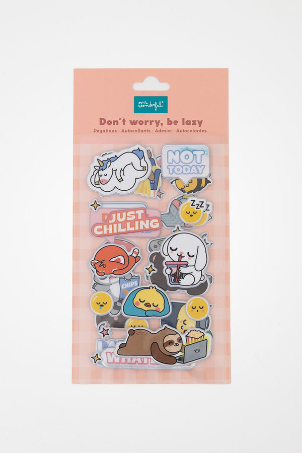 Mr. Wonderful Stickers Lazy Bo-Bo printed