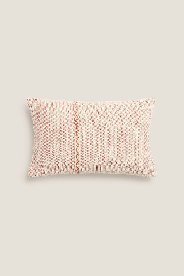 Womensecret Decorative stitching cushion cover rouge