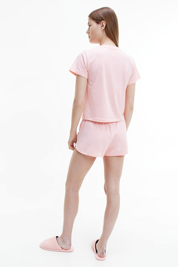 Womensecret Calvin Klein pyjama set with logo rózsaszín