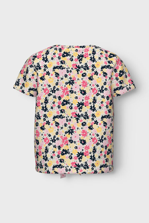 Womensecret T-Shirt Mädchen Blumen-Print Weiß