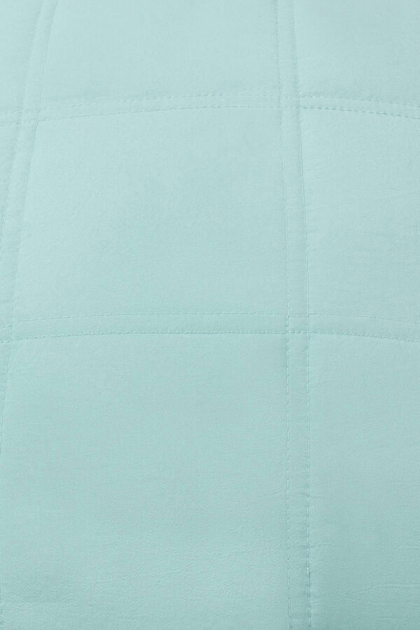 Textura Funda Coj&iacute;n Microfibra Cuadros Tirkizna