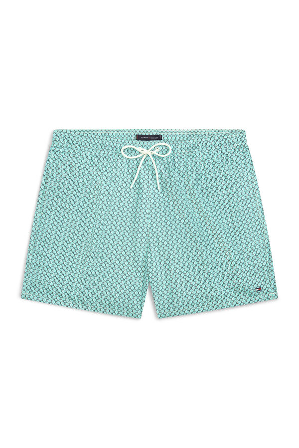 Tommy Hilfiger Flag print men's swimwear green