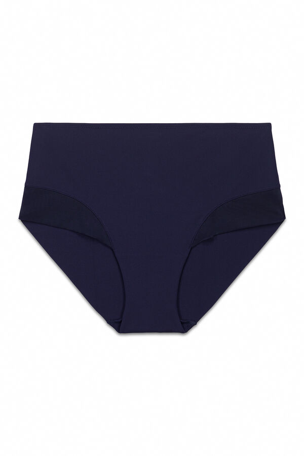 Women'secret Dark blue high-waisted shaping panty blue