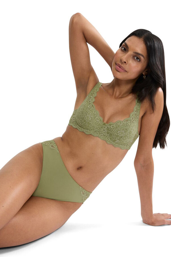 Triumph Microfibre classic hip panty green