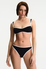 Penti Top Bikini  Bandeau Nichole negro