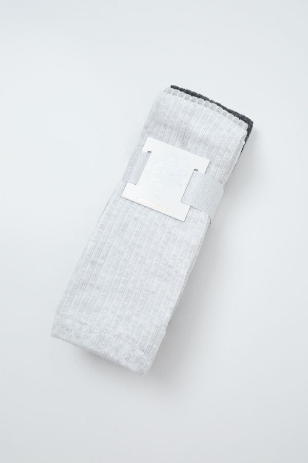 Women'secret Grey lurex 3-pack long socks grey