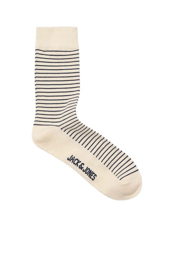 Jack & Jones 3-pack striped socks white