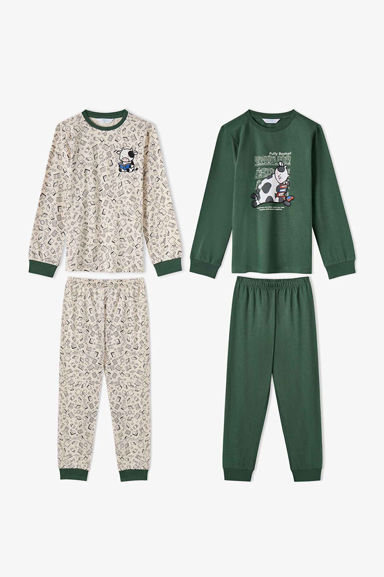 Penti Boys' Long Sleeve 2 Pack Pyjama Set