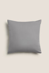 Womensecret Two-tone percale cotton cushion cover grey