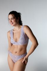 Black Limba High-waisted panty Claire pink