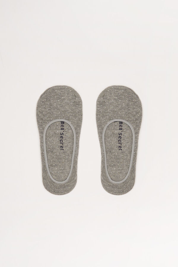 Womensecret Grey cotton no-show socks grey