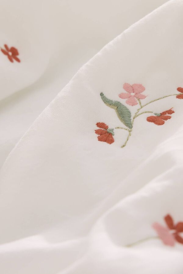 Textura Couette unie r&eacute;versible blanc