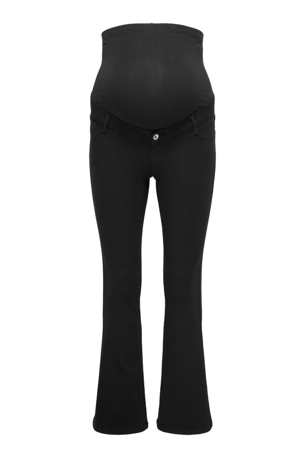 Only Maternity Flared push up maternity jeans black