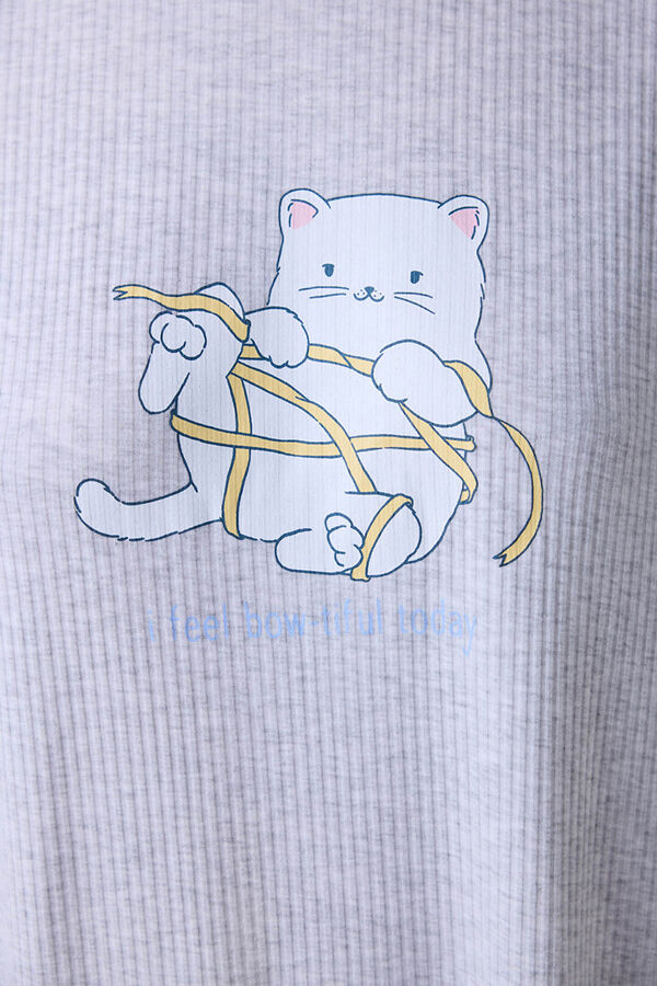 Penti Camis&oacute;n corto gris estampado gris