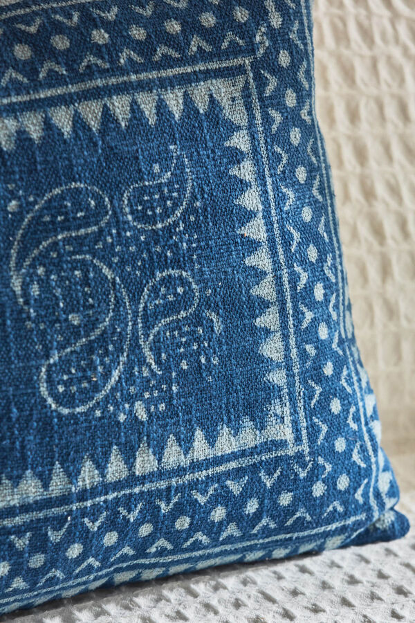 Womensecret Biru indigo cotton cushion cover bleu