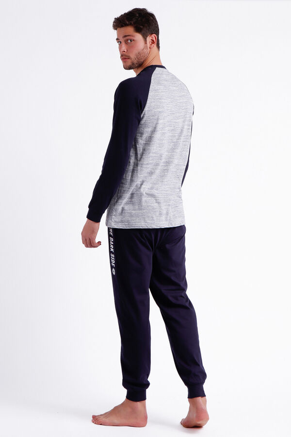 Admas Pijama manga larga Darker hombre - Star Wars azul