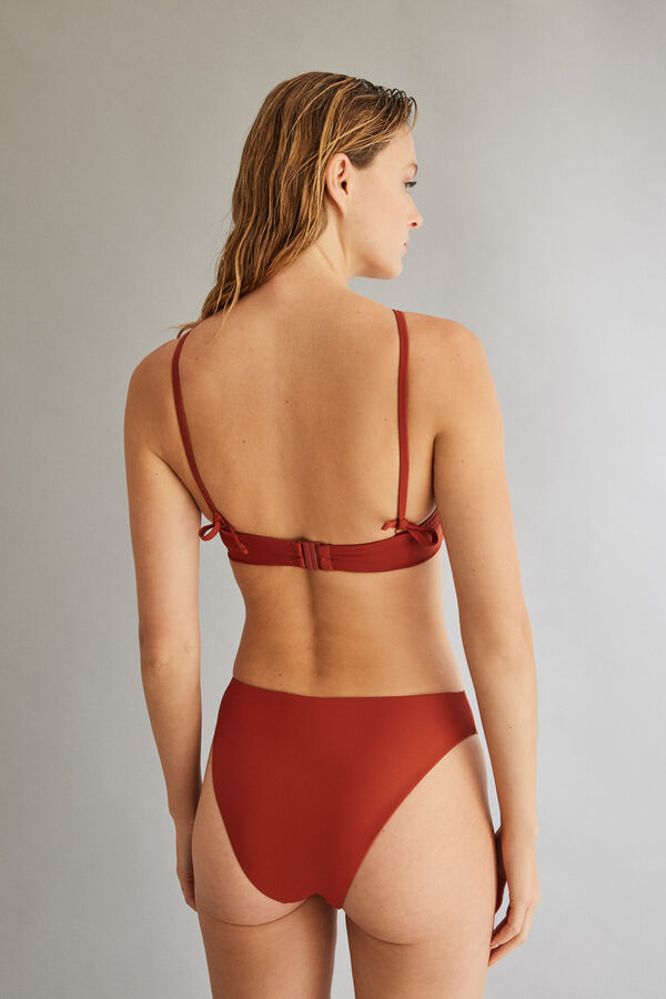 Womensecret Orange bandeau bikini top red
