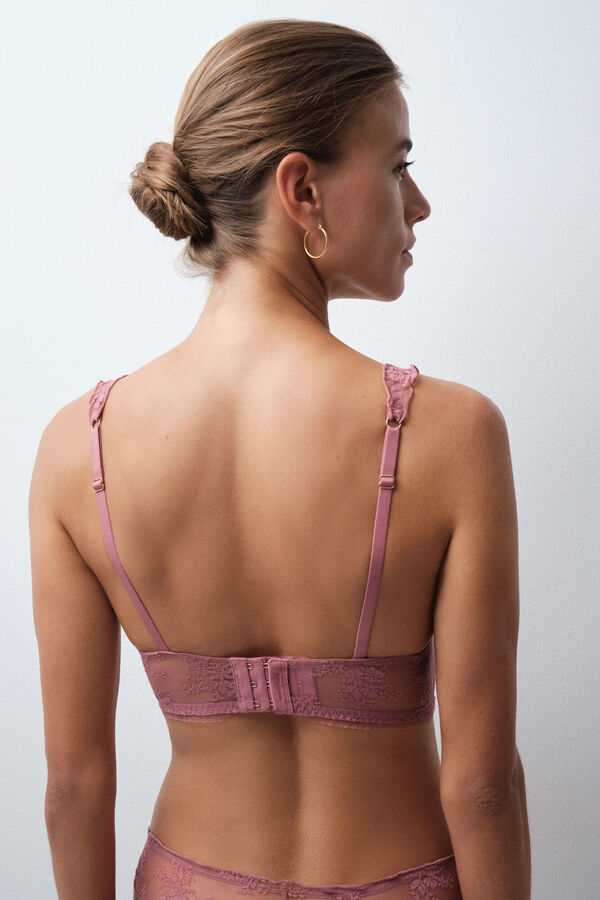 Women'secret Roze čipkasti balkonet grudnjak BEAUTIFUL Roze