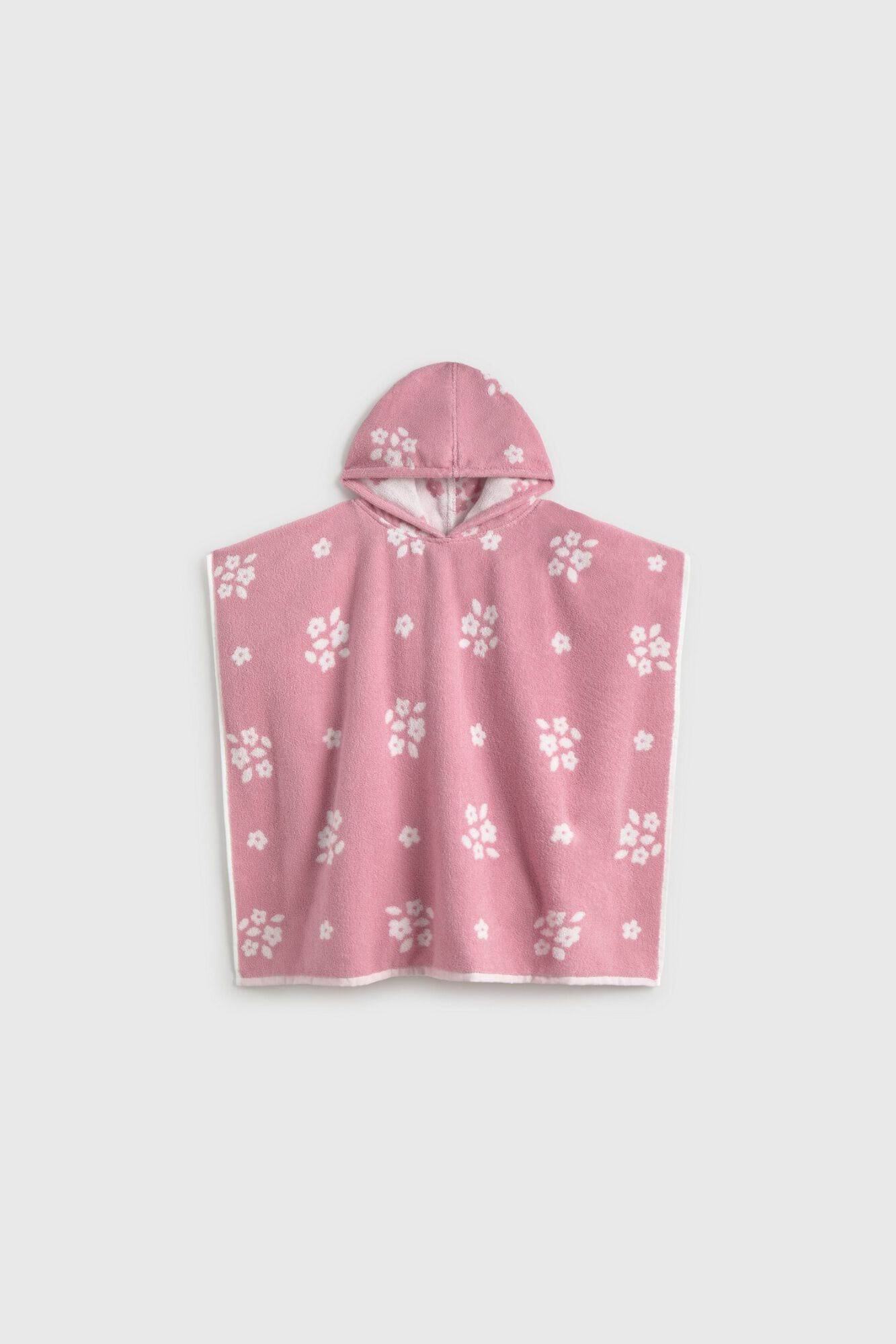 Textura Floral poncho towel