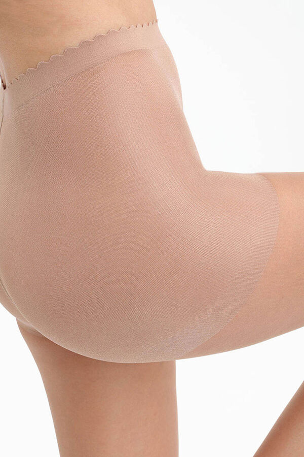 DIM Panty transparente termosellado efecto segunda piel 17 Deniers nude