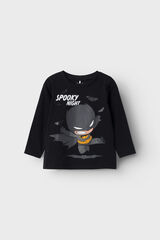 Womensecret Mini boy's Super Friends T-shirt noir
