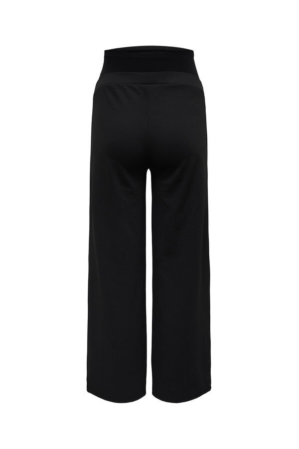 Only Maternity Wide-leg maternity trouser Crna