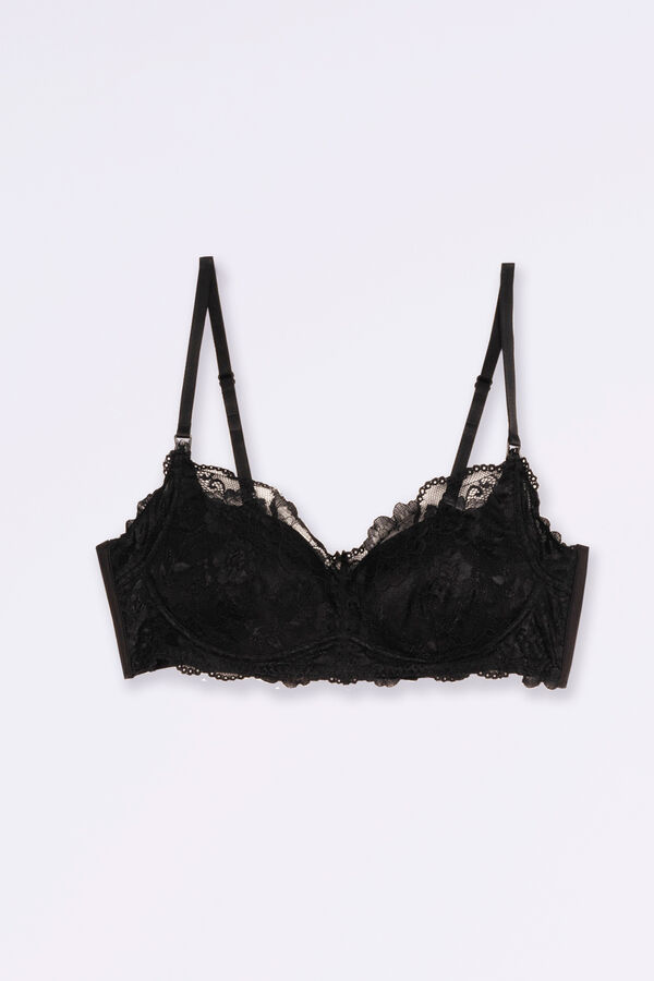 Womensecret Nursing bra with lace black