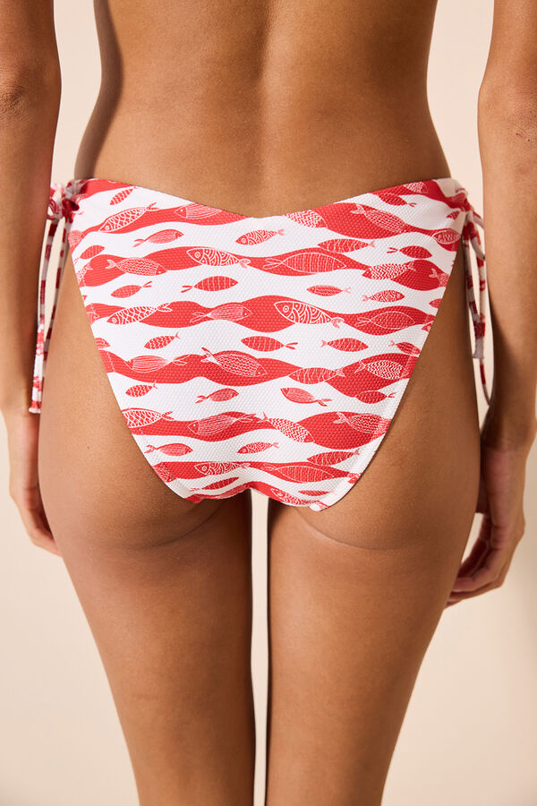 Womensecret Cueca de biquíni estampado clássico estampado