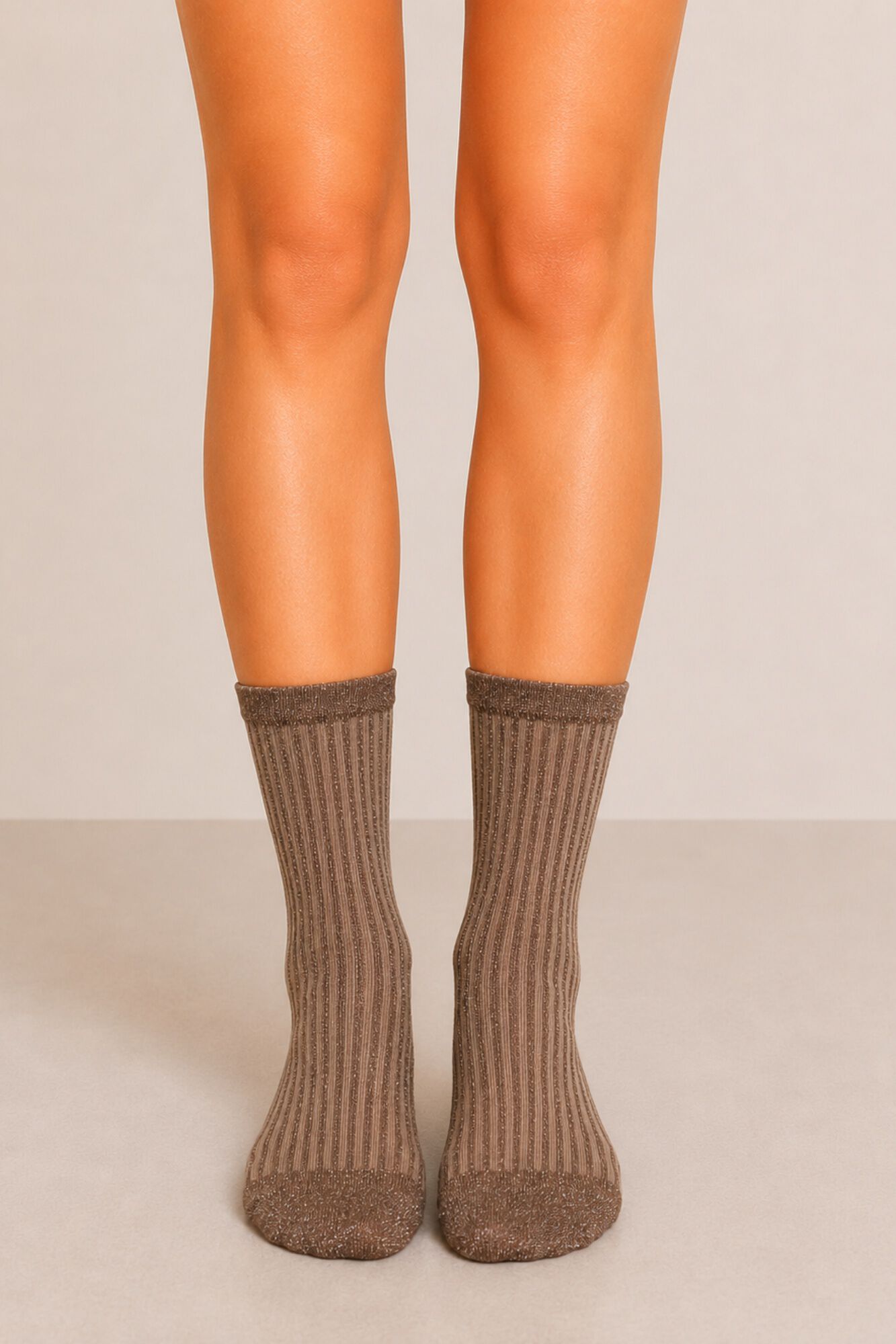 Pieces Socken mit Lurex-Print