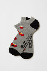 Besocks Meias Besocks meias de algodão orgânico da Vila Sésamo cinzento