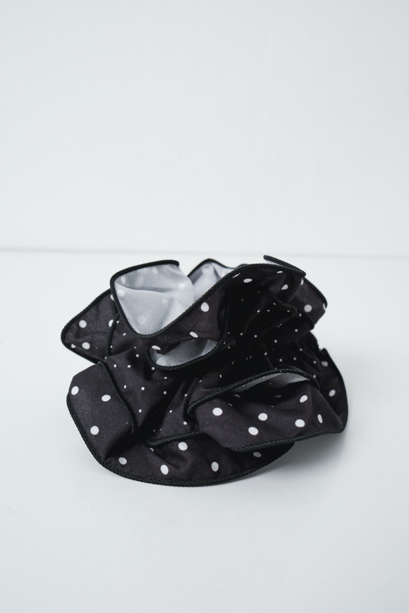 Women'secret Black and white polka-dots maxi scrunchie