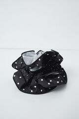 Women'secret Black and white polka-dots maxi scrunchie black