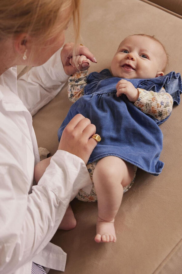 Name it Baby girls' denim dress blue