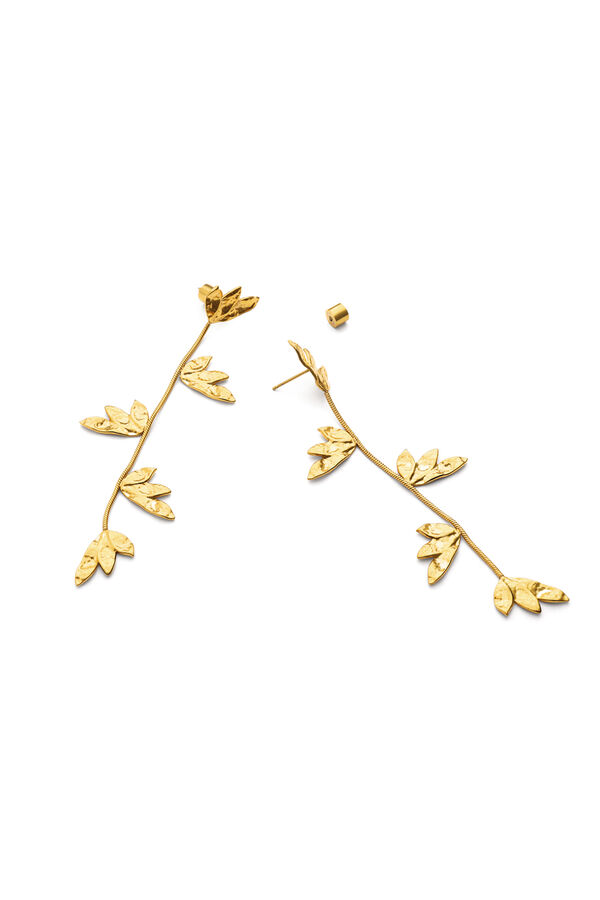 Singularu Boucles d'oreilles Florenda Acier Plaqu&eacute; Or imprim&eacute;