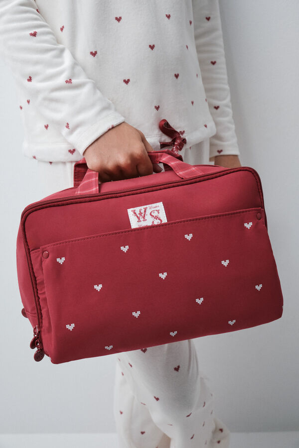Women'secret Snoopy double zip vanity case red