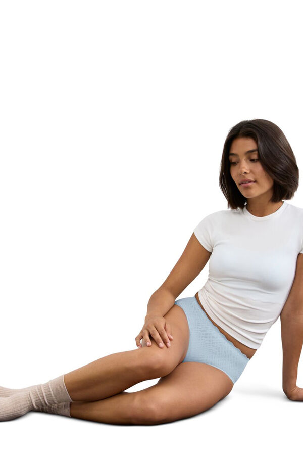 Sloggi Classic invisible lace hip panty blue