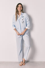 Women'secret Blue cotton classic pyjamas HELLO KITTY blue